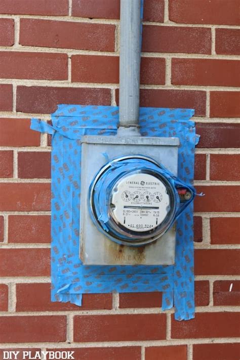 electric meter box paint|paint electric meter box exterior.